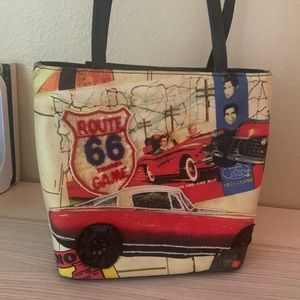 Vintage Far Nine Embellished Route 66 Bag